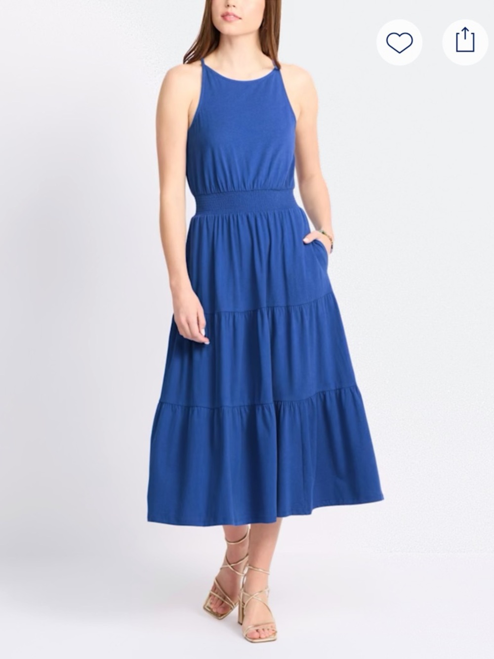 Market & Spruce Marea Halter Neck Dress XL - Picture 2 of 5